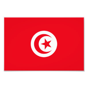 Tunesien-Flagge Fotodruck