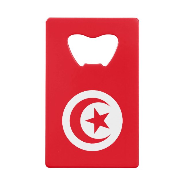 Tunesien-Flagge Geldbeutel Flaschenöffner (Vorderseite)
