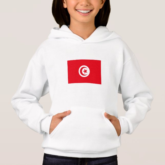 Tunesien-Flagge Hoodie (Vorderseite)