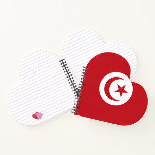 Tunesien-Flagge Notizbuch