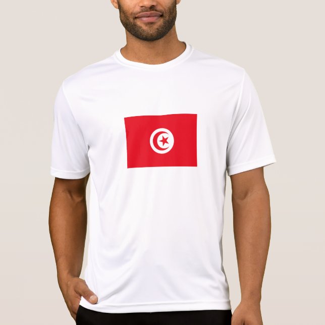 Tunesien-Flagge T-Shirt (Vorderseite)