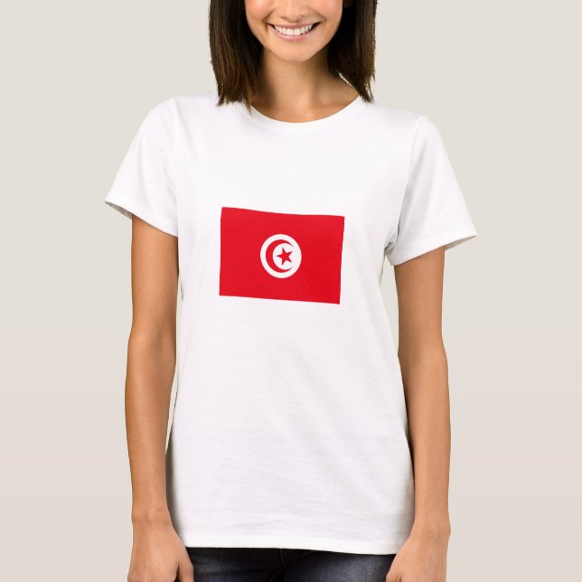 Tunesien-Flagge T-Shirt (Vorderseite)