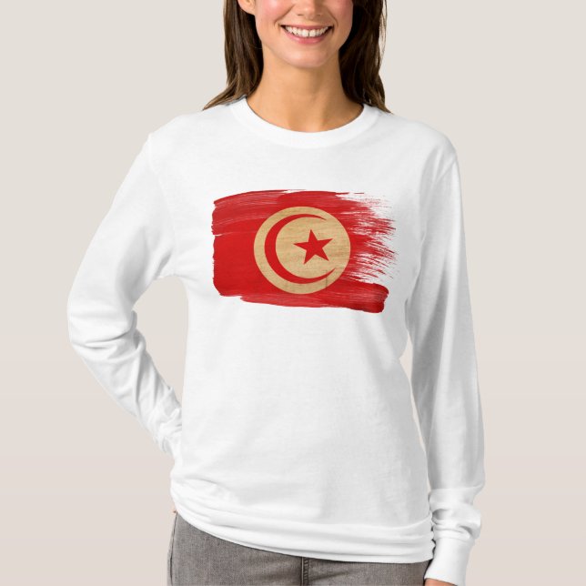 Tunesien-Flagge T-Shirt (Vorderseite)
