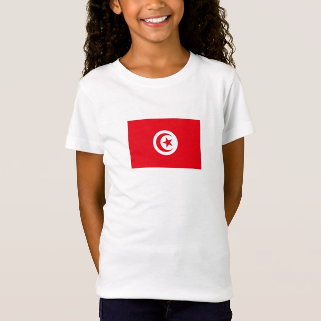 Tunesien-Flagge T-Shirt (Vorderseite)