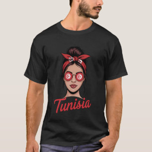 Tunesien-Flagge Tunesische Wurzeln T-Shirt