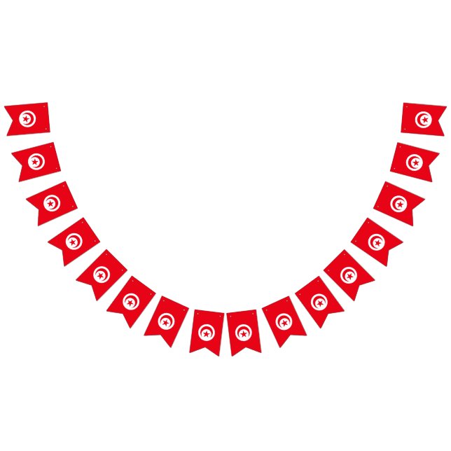 Tunesien-Flagge Wimpelkette (Alle)