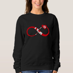 Tunesien Flaggen Unendlichkeit Herz Tunesiens Root Sweatshirt