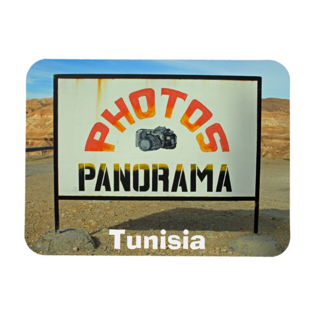 Tunesien - Foto aus der Ferne Magnet (Horizontal)