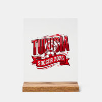 Tunesien Fußball 2026 Fußball Fett Land Typografie