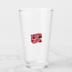 Tunesien Fußball 2026 Fußball Fett Land Typografie Glas