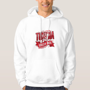 Tunesien Fußball 2026 Fußball Fett Land Typografie Hoodie