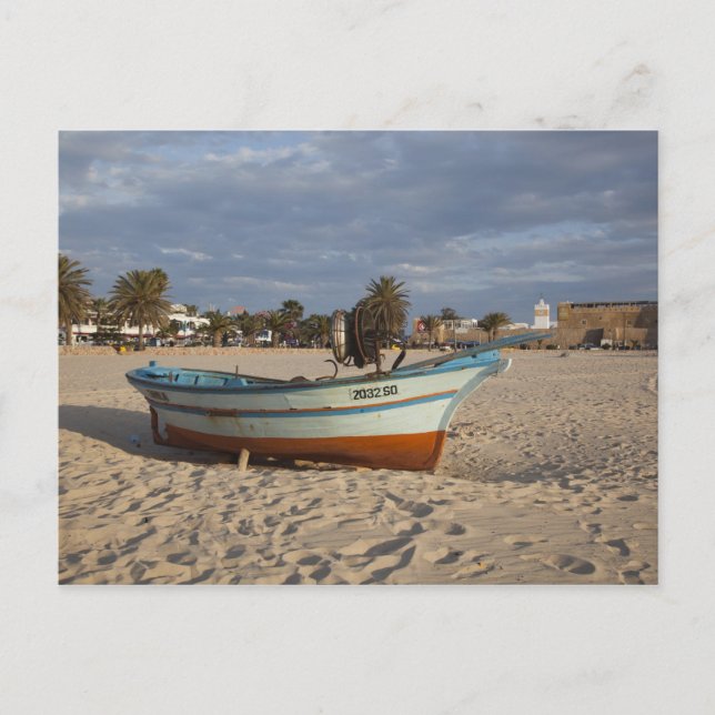 Tunesien, Kap Bon, Hammamet, Wasserfront, Kasbah Postkarte (Vorderseite)