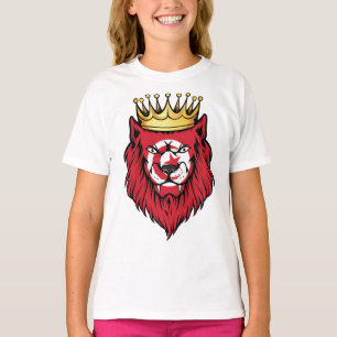 Tunesien Lion King Flag T-Shirt