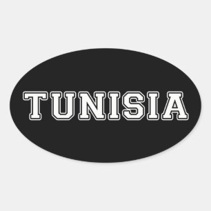 Tunesien Ovaler Aufkleber