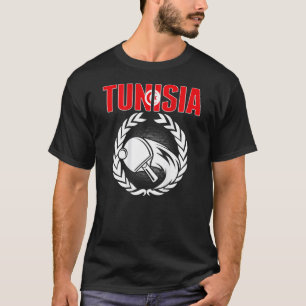 Tunesien Ping Pong Tunesien Tischtennisteam-Unter T-Shirt