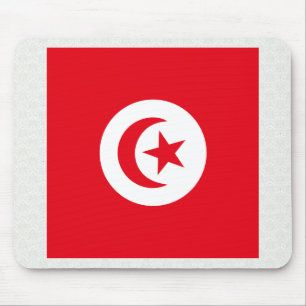 Tunesien-Qualitäts-Flagge Mousepad