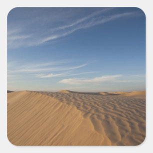Tunesien, Sahara-Wüste, Douz, Große Düne, Dämmerun Quadratischer Aufkleber