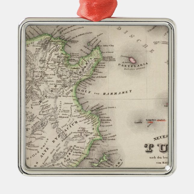 Tunesien Silbernes Ornament (Vorne)