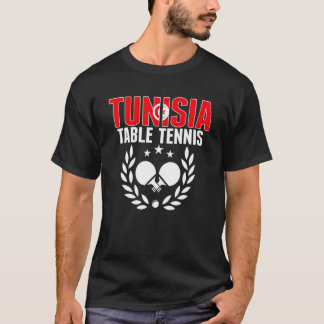 Tunesien Table Tennis Tunesier Ping Pong Team Unte T-Shirt