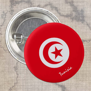 Tunesien-Taste, patriotische tunesische Flaggenmod Button