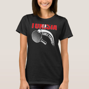Tunesien Tischtennis Tunesien Ping Pong Team Unter T-Shirt
