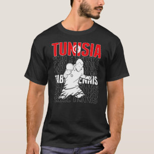Tunesien Tischtennis unterstützen Tunesien Pong Te T-Shirt