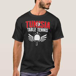 Tunesien Tischtennis unterstützen tunesische Ping T-Shirt