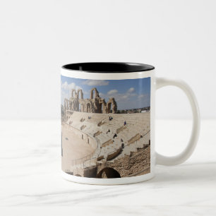 Tunesien, Tunesische Zentralküste, El Jem, römisch Zweifarbige Tasse