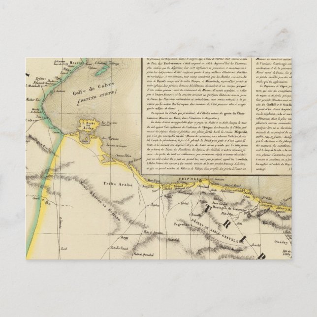 Tunesien und Libyen Postkarte (Vorderseite)