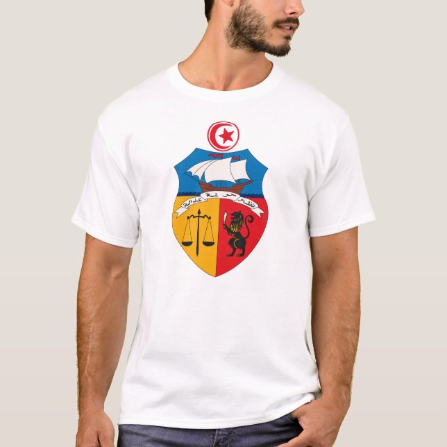 Tunesien-Wappen T - Shirt (Vorderseite)