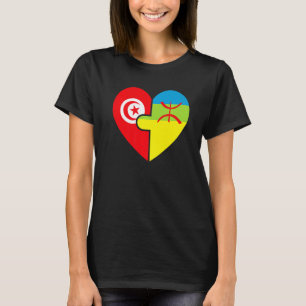 Tunesier Amazigh Roots Matching Flag stolz auf mei T-Shirt