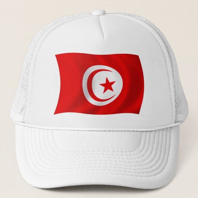Tunesier-Flag Truckerkappe (Vorderseite)