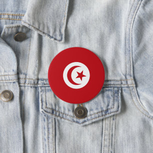 Tunesische Flagge Button
