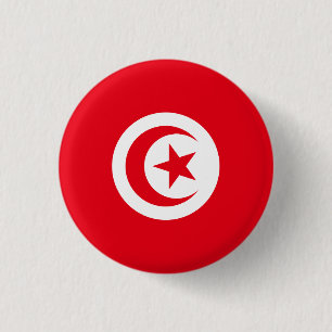 Tunesische Flagge, Flagge Tunesiens Button