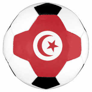 Tunesische Flagge Fußball