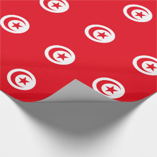 Tunesische Flagge Geschenkpapier