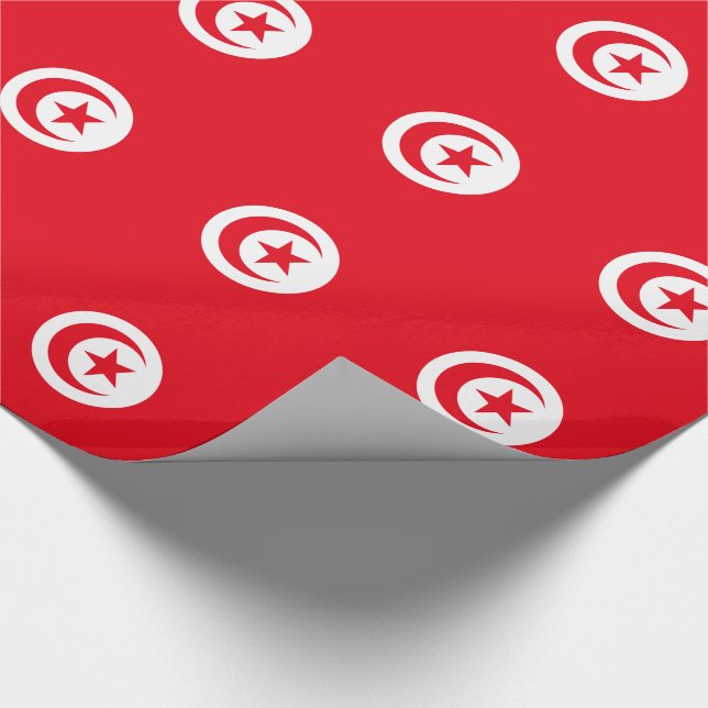 Tunesische Flagge Geschenkpapier (Ecke)