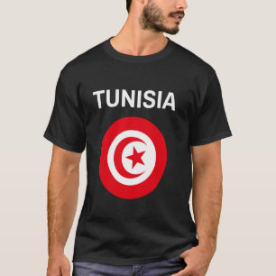 Tunesische Flagge Modern T-Shirt