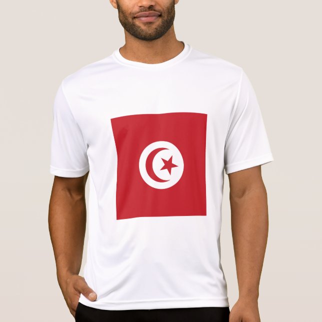 Tunesische Flagge T-Shirt (Vorderseite)