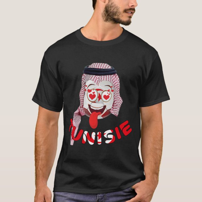 Tunesische Flagge T-Shirt (Vorderseite)