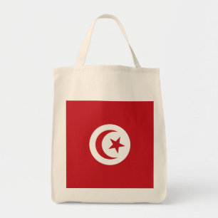 Tunesische Flagge Tragetasche