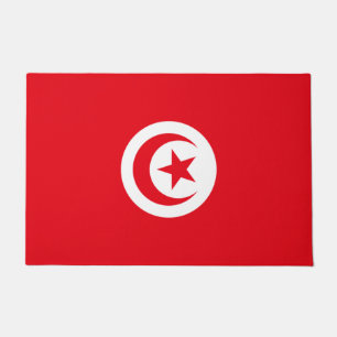Tunesische Flagge (Tunesien) (Islamischer Halbmond Fußmatte