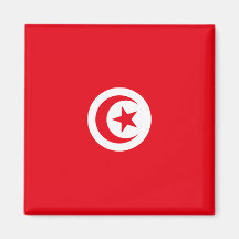 Tunesische Flagge (Tunesien) (Islamischer Halbmond