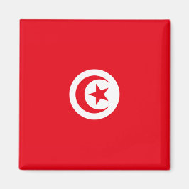 Tunesische Flagge (Tunesien) (Islamischer Halbmond Magnet