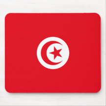 Tunesische Flagge (Tunesien) (Islamischer Halbmond