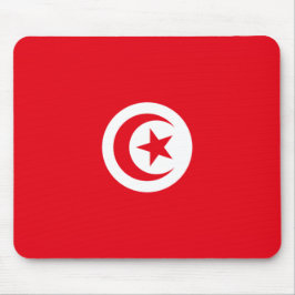 Tunesische Flagge (Tunesien) (Islamischer Halbmond Mousepad