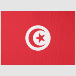 Tunesische Flagge (Tunesien) (Islamischer Halbmond Seidenpapier