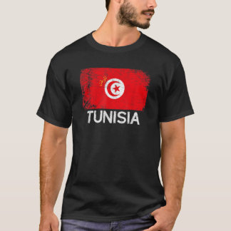 Tunesische Flagge Vintag gemacht in Tunesien Gesch T-Shirt