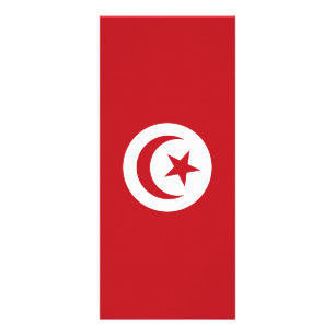 Tunesische Flagge Werbekarte