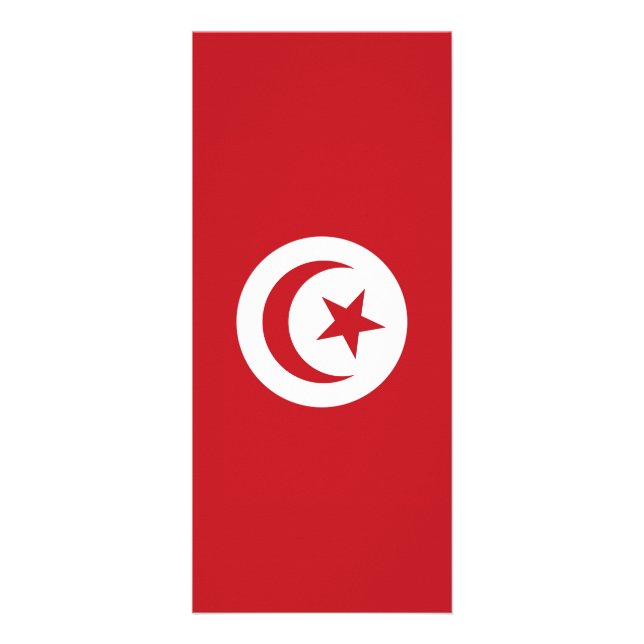 Tunesische Flagge Werbekarte (Hinten)